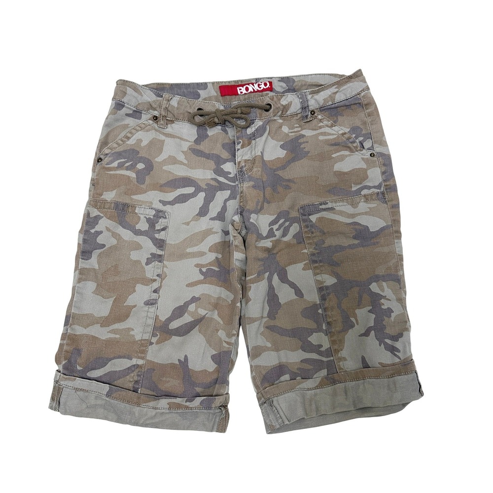 Bongo Camo Cargo Shorts 9 Multicolor Y2K Utility Gorpcore Streetwear